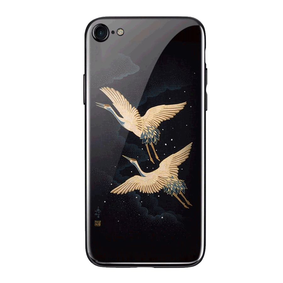 iPhone 8 Kuori Persoonallisuus Tide-brändi Luova Lasi Murtumaton Puhelimen Kuoret Uusi