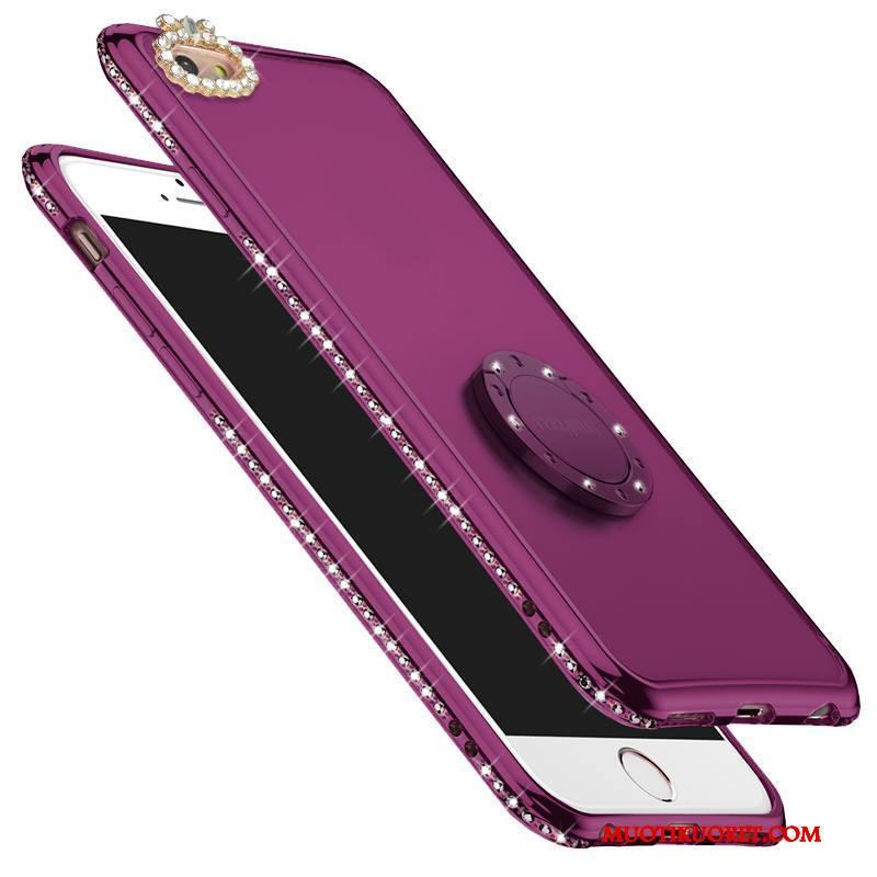 iPhone 8 Kuori Strassi Violetti Tuki Kotelo Murtumaton Net Red Silikoni