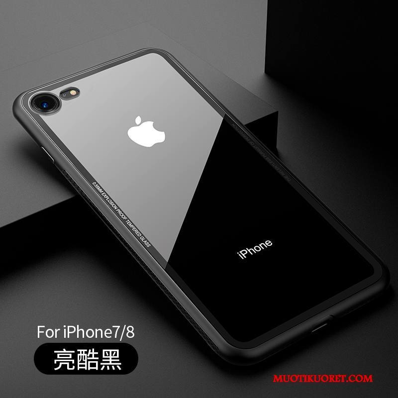 iPhone 8 Kuori Trendi Musta Puhelimen Kuoret Lasi Tide-brändi All Inclusive Uusi