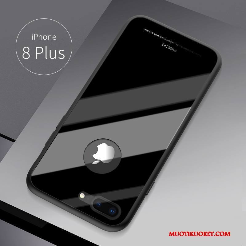 iPhone 8 Plus Kuori Musta All Inclusive Kova Pehmeä Neste Puhelimen Kuoret Trendi Kotelo