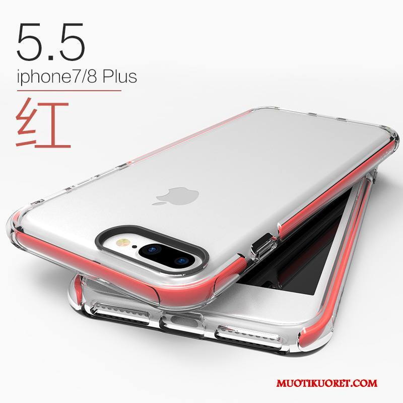 iPhone 8 Plus Kuori Pehmeä Neste Uusi Murtumaton Läpinäkyvä Puhelimen Kuoret All Inclusive Silikoni